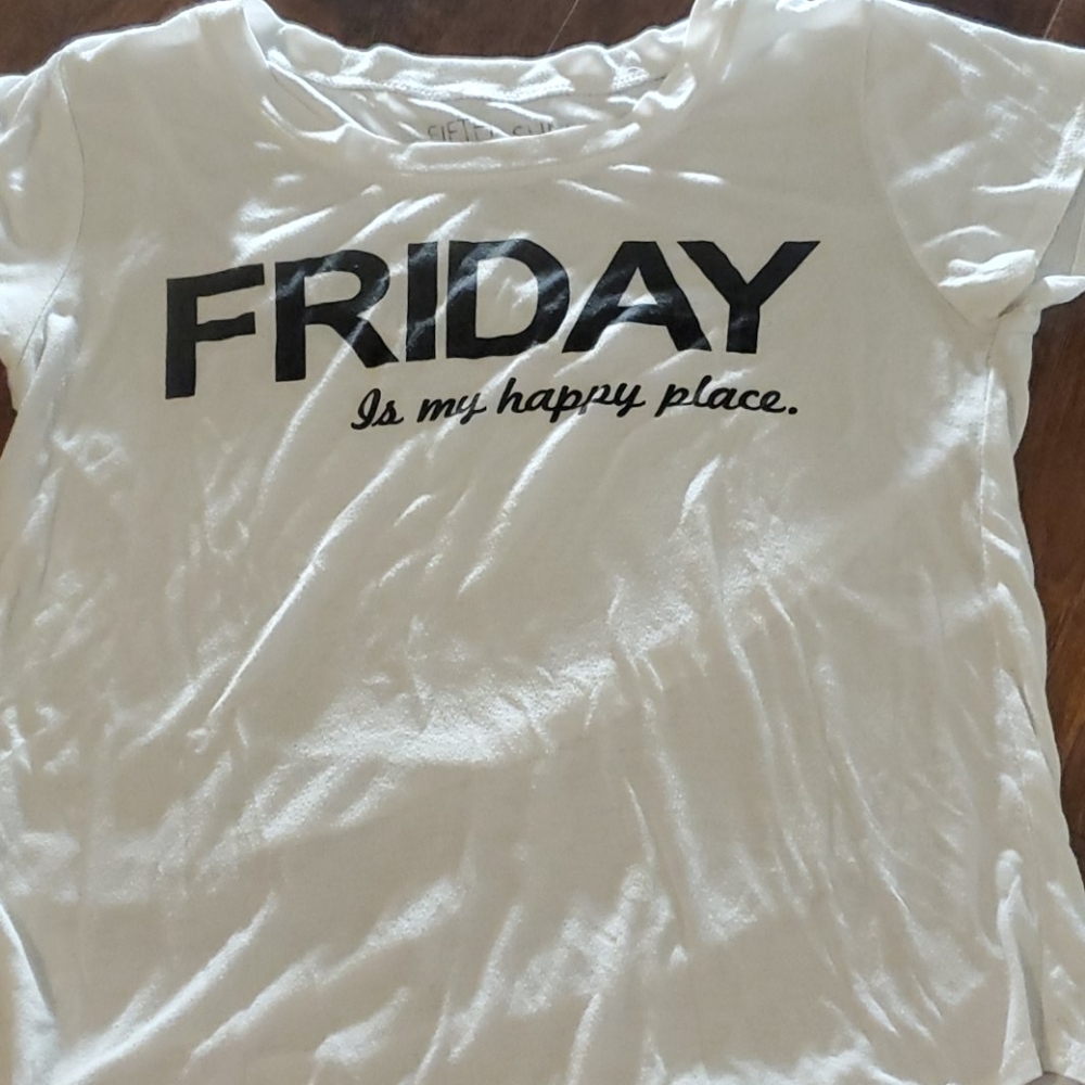 White and black girls shirt